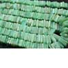 Natural Apple Green Chrysoprase Smooth Square Heishi Cube Beads Strand Length is 7 Inches & Sizes from 4mm to 6mm approx.